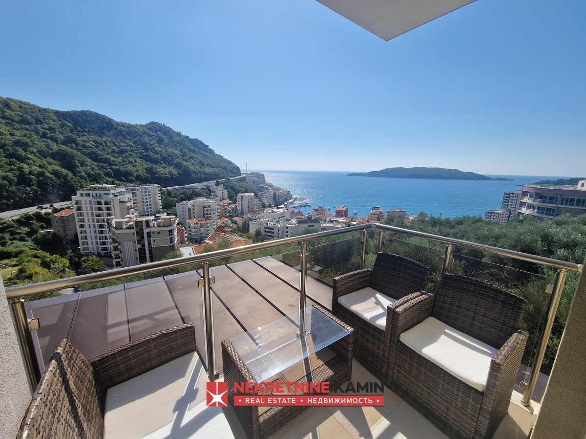 Lovely one bedroom apartment with sea view, Budva, Rafailovici